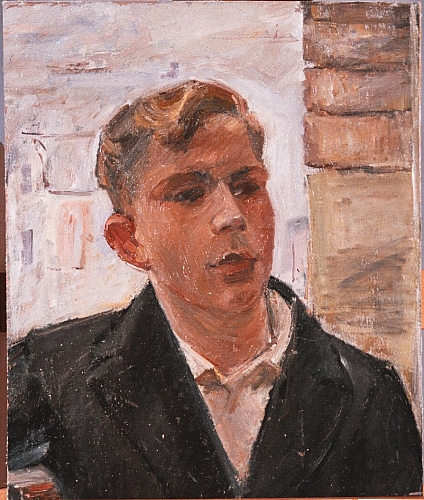August Kutterer - Portrait eines jungen Mannes