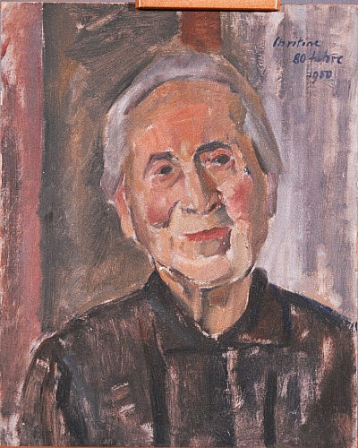 August Kutterer - Portrait Christine mit 80 Jahren