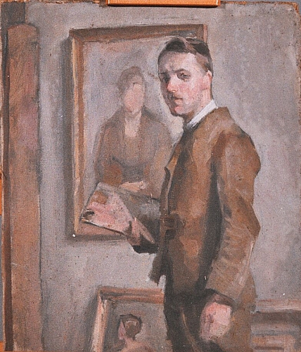 August Kutterer - Portrait eines Mannes