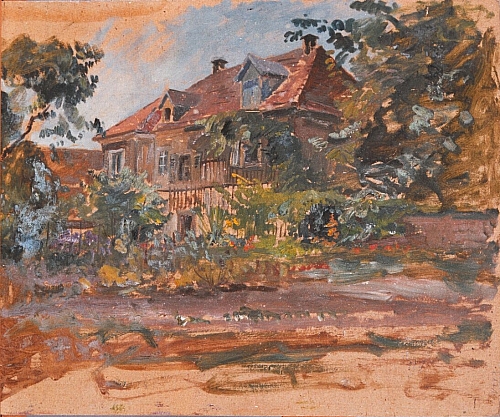 August Kutterer - Landhaus mit Garten, Villa der Familie Mall, Waidweg, Daxlanden