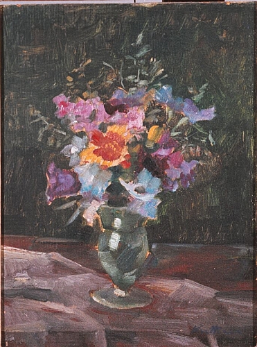 August Kutterer - Stilleben mit Blumen in einer Vase