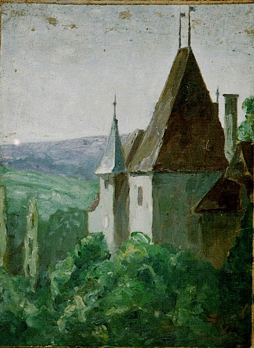 August Kutterer - Burg am Hang
