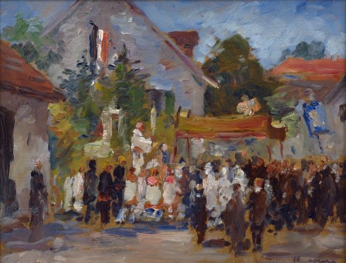 August Kutterer - Prozessionsgottesdienst im Dorf