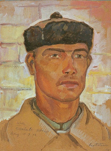 August Kutterer - Portrait eines Mannes