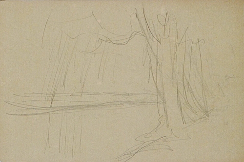August Kutterer - grobe Skizze eines Flusslauf
