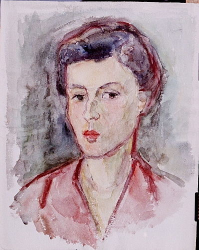 August Kutterer - Frauenportrait