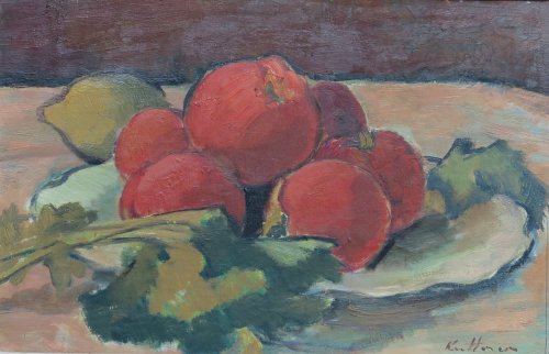 August Kutterer - Stillleben Tomaten in Schale