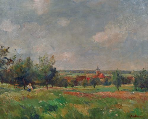 August Kutterer - Blick auf Ettlingenweiher