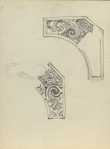 August Kutterer - Studie von Ornamente