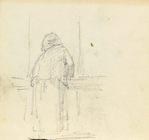 August Kutterer - Rückseite einer Person