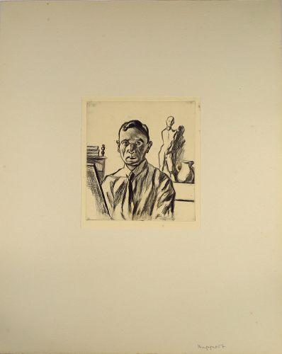 August Kutterer - Künstler Willy Huppert (1899-1979): Bildnis eines Mannes