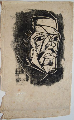 August Kutterer - Künstler Prof Karl Kluth (1898-1972): Männerkopf