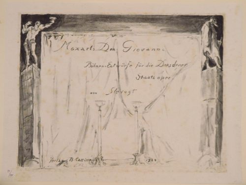 August Kutterer - Künstler Prof Max Slevogt (1868-1932): Bühnen-Entwürfe für die Dresdener Staatsoper