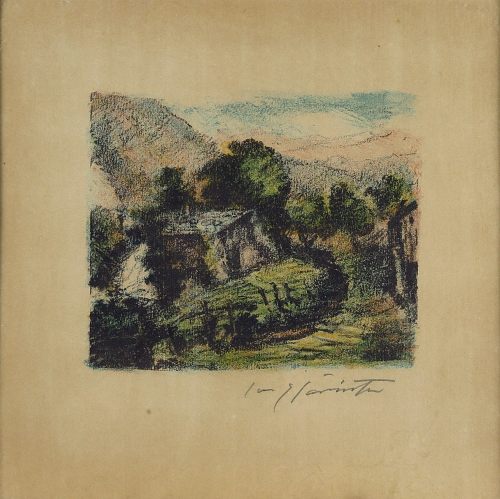 August Kutterer - Künstler Prof Lovis Corinth (1858-1925): Alphütte