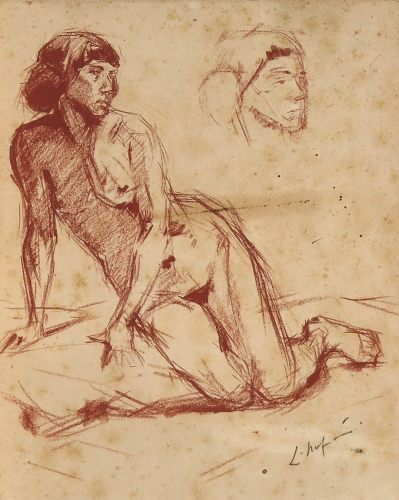 August Kutterer - Künstler Ludwig von Hofmann: Weiblicher Akt