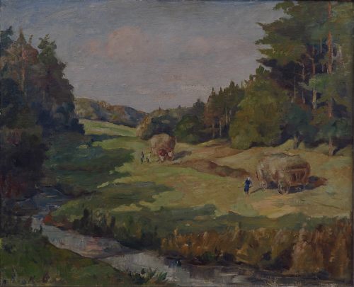 August Kutterer - Heuernte im Moosalbtal