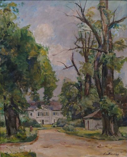 August Kutterer - Schloß Stutensee, Parkanlage 