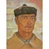 August Kutterer Portrait eines Kirgisen